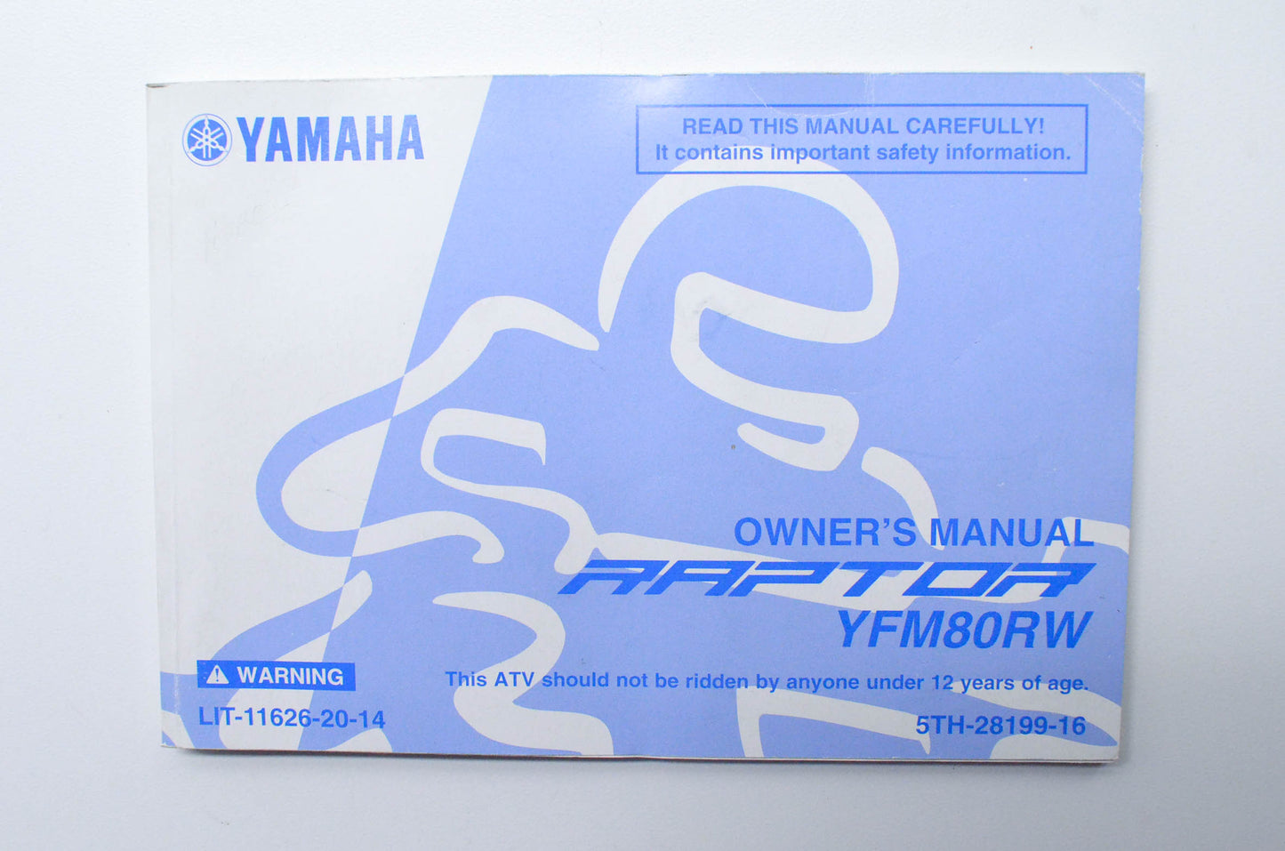 OEM Yamaha LIT-11626-20-14 YFM80RW RAPTOR 80 Owner's Manual