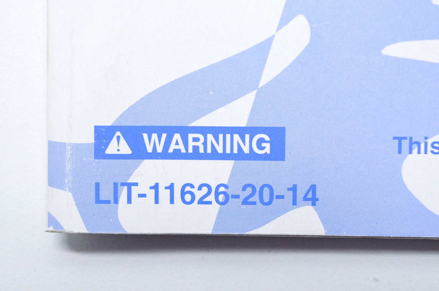 OEM Yamaha LIT-11626-20-14 YFM80RW RAPTOR 80 Owner's Manual