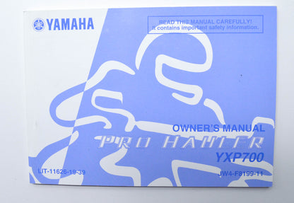 OEM Yamaha LIT-11626-19-39 Owner's Manual YXP700 PROHAULER NOS