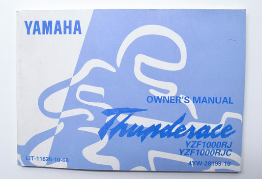 OEM Yamaha LIT-11626-10-60 Owner's Manual YZF1000RJ/RJC NOS