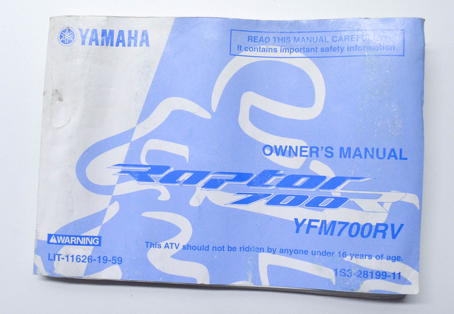 OEM Yamaha LIT-11626-19-59 YFM700RV RAPTOR 700 Owner's Manual