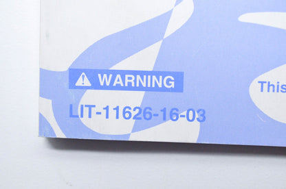 OEM Yamaha LIT-11626-16-03 YFM350FXR WOLVERINE Owner's Manual