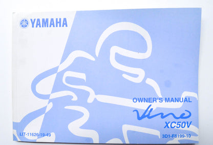 OEM Yamaha LIT-11626-19-49 XC50V VINO Owner's Manual