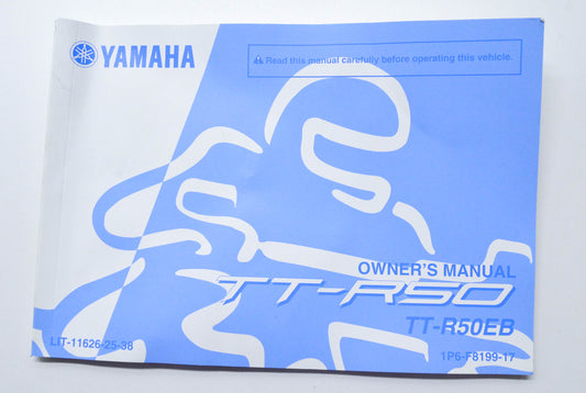 OEM Yamaha LIT-11626-25-38 TTR50EB TT-R50 2012 Owner's Manual