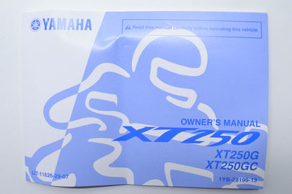 OEM Yamaha LIT-11626-29-07 XT250 XT250G XT250GC Owner's Manual