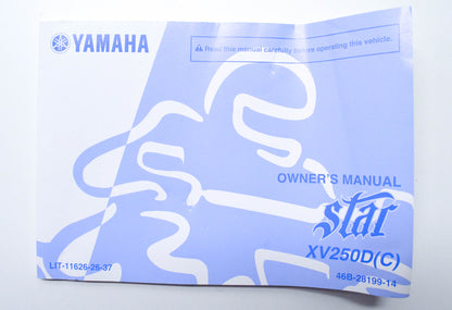 OEM Yamaha LIT-11626-26-37 Owner's Manual Star XV250D(C)