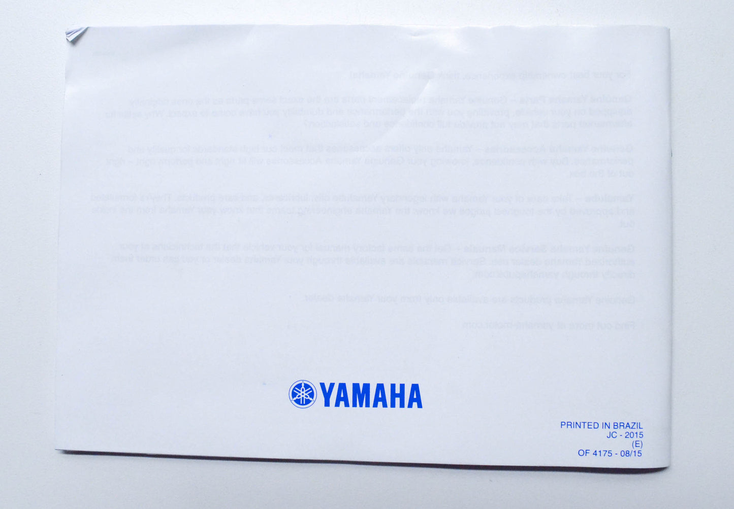 OEM Yamaha LIT-11626-29-51 TT-R230 Owner's Manual NOS