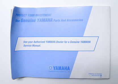 OEM Yamaha LIT-11626-20-58 XF50W /C3 2007 Owner's Manual