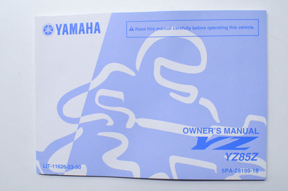 OEM Yamaha LIT-11626-23-50 Owner's Manual YZ85Z NOS