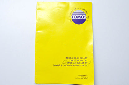 Tomos A3-01 Bullet/A3 Bullet/TT/A3 Golden Bullet TT LX Maintenance Manual