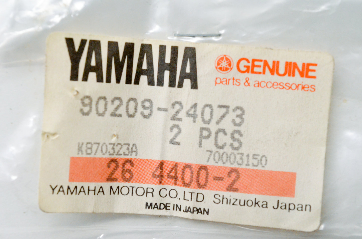 OEM Yamaha 90209-24073-00 Special Shape Washers Qty 2 NOS