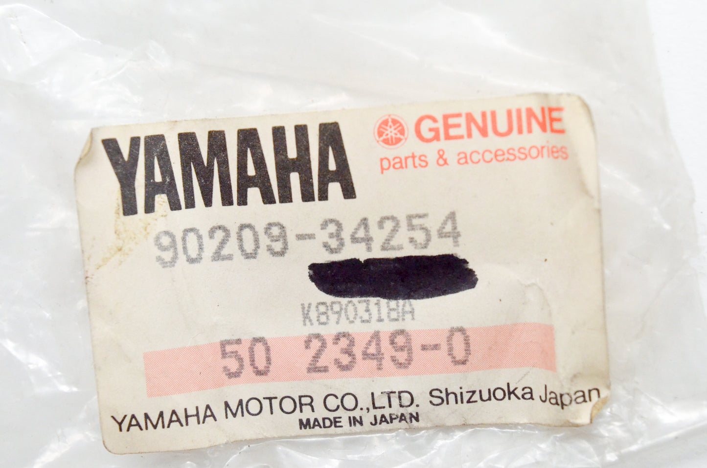 OEM Yamaha 90209-34254-00 Special Shape Washer NOS