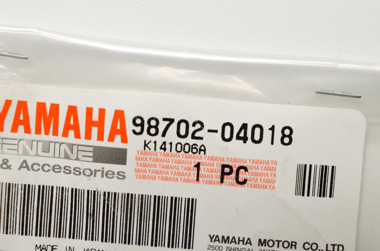 OEM Yamaha 98702-04018-00 Flat Head Screw