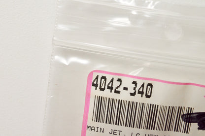 EBC 4042-340 Large Hex Head Main Jet #340 QTY 3 NOS