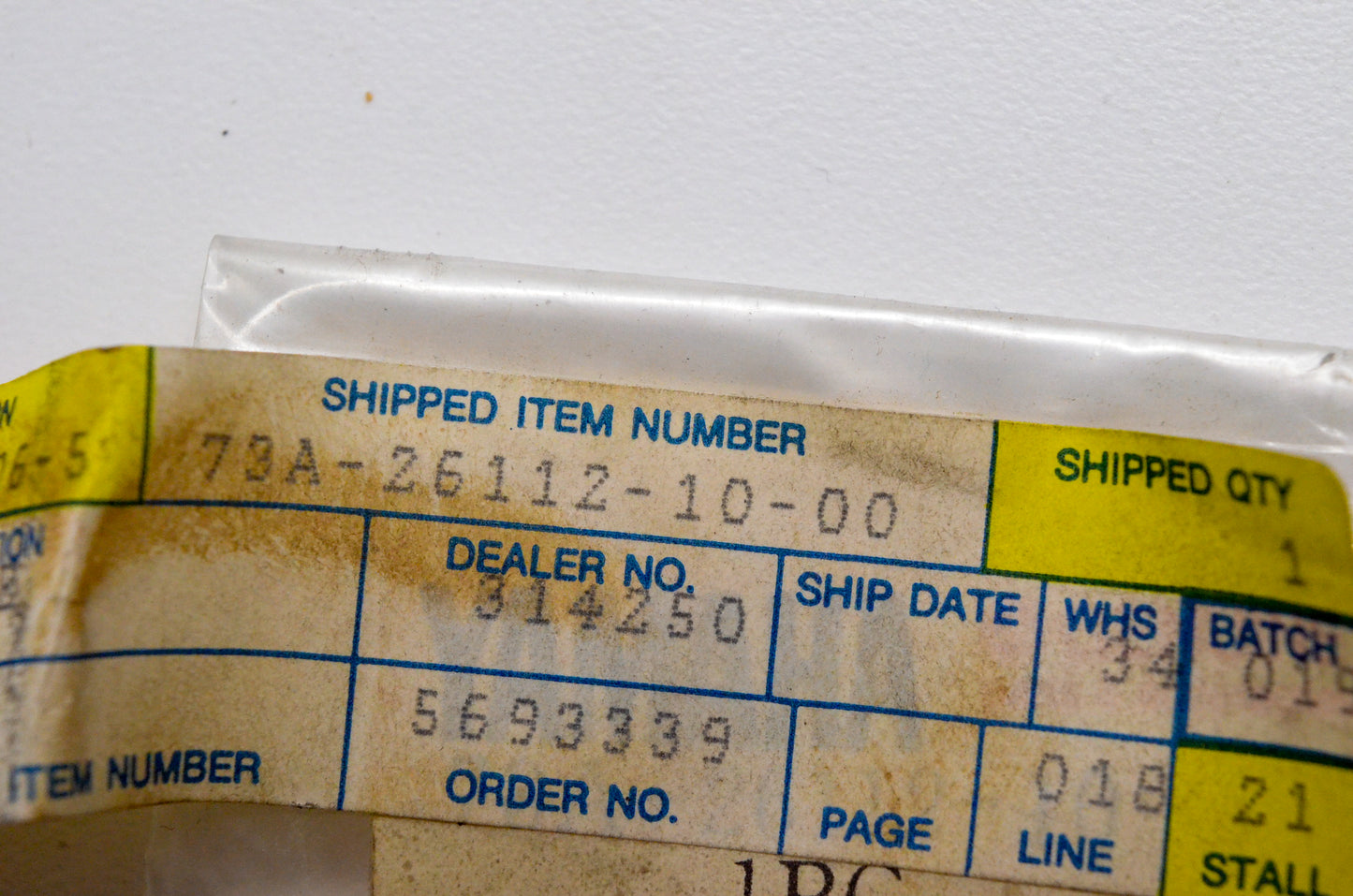OEM Yamaha 73A-26112-10-00 Handle Bar NOS