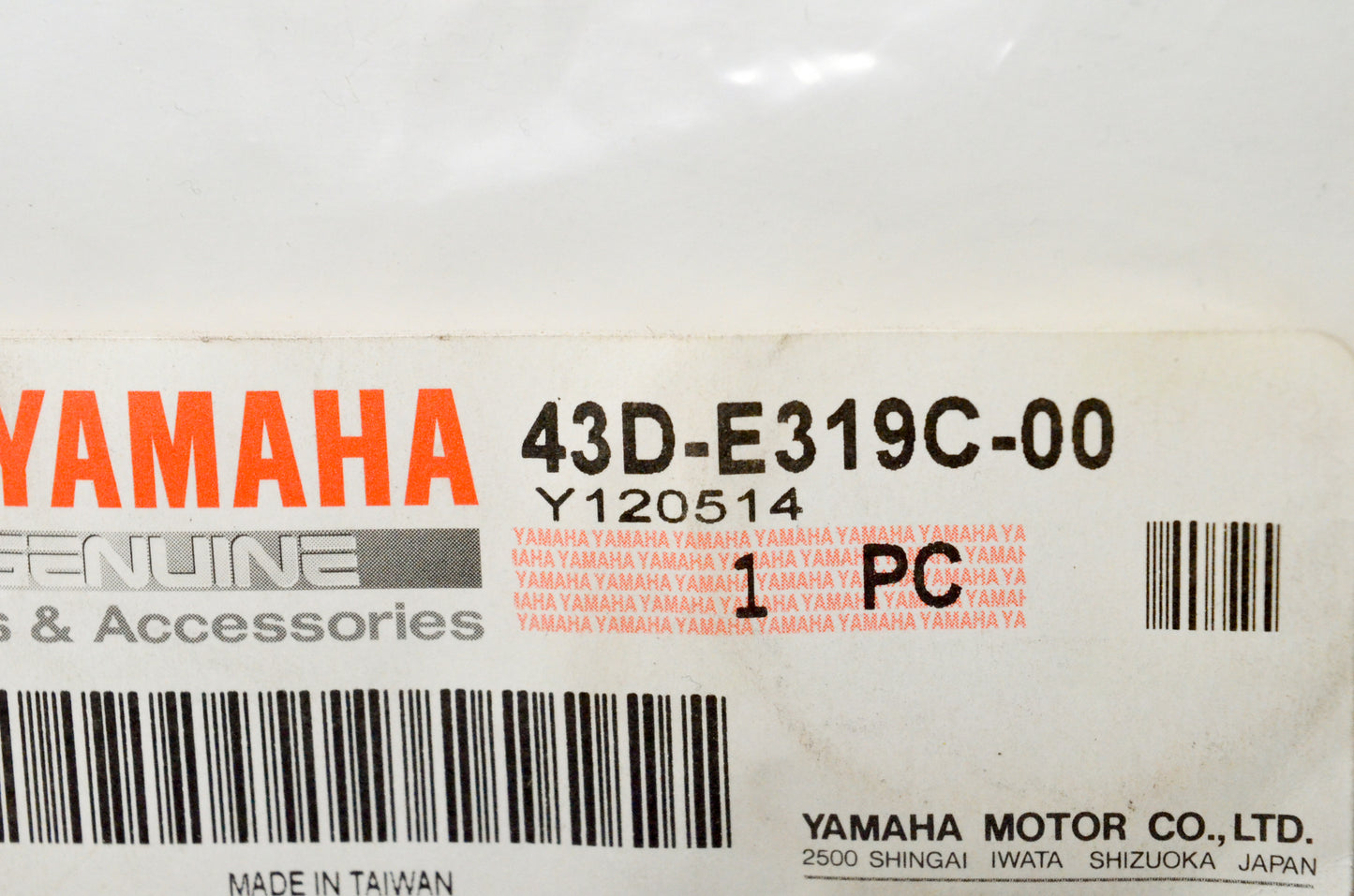 OEM Yamaha 43D-E319C-00-00 O-Ring NOS