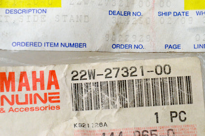 New OEM Yamaha 22W-27321-00-00 Side Stand Bracket NOS