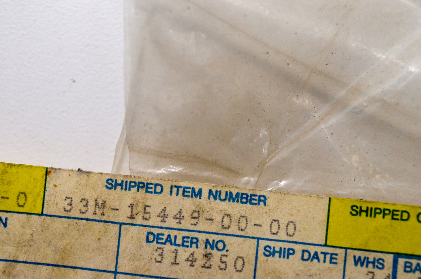 OEM Yamaha 33M-15449-00-00 Rubber Ring NOS