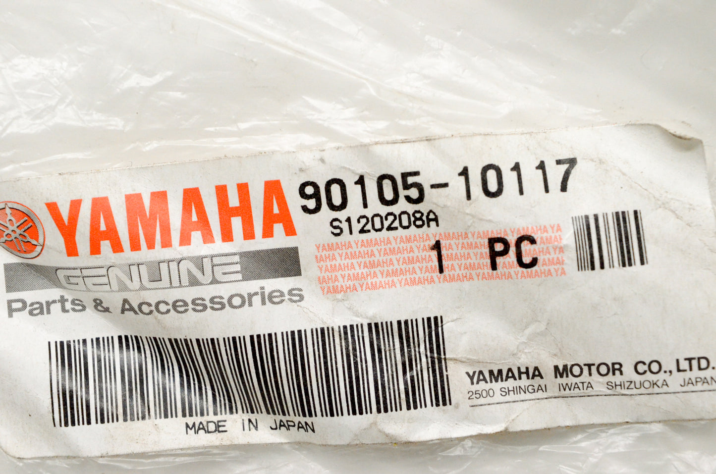 OEM Yamaha 90105-10117-00 Washer Based Bolt
