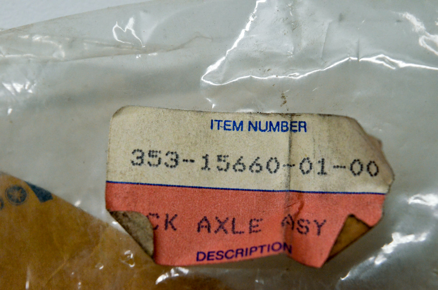OEM Yamaha 353-15660-01-00 Kick Axle Assembly NOS