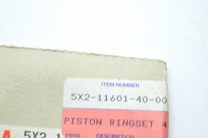 OEM Yamaha 5X2-11601-40-00 Piston Ring 4th Set NOS