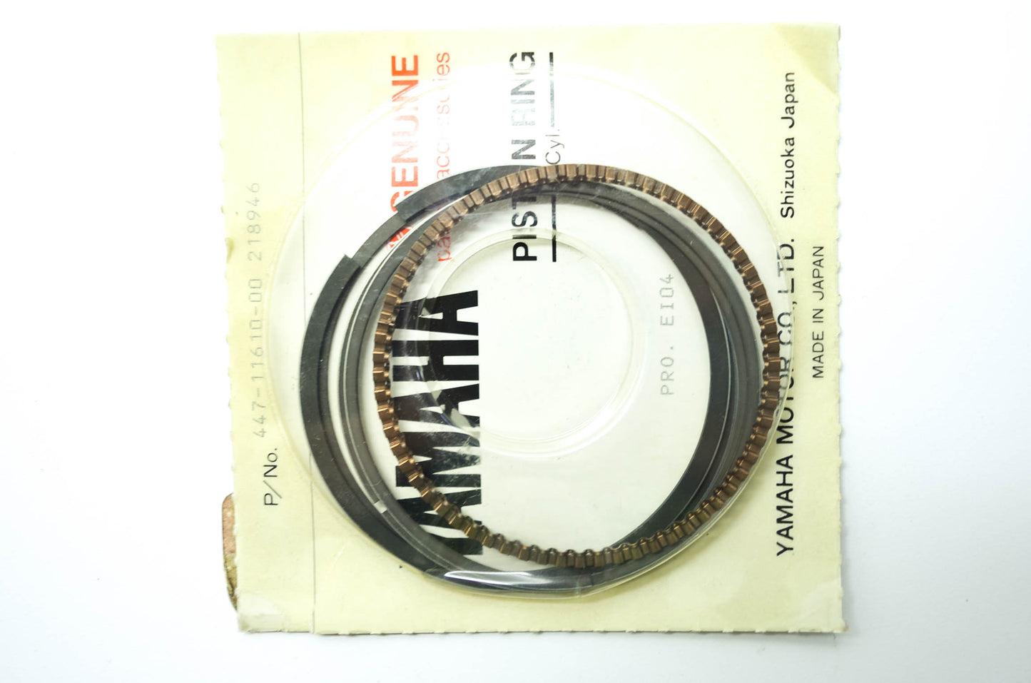 OEM Yamaha 447-11610-00-00 Piston Ring Set STD NOS