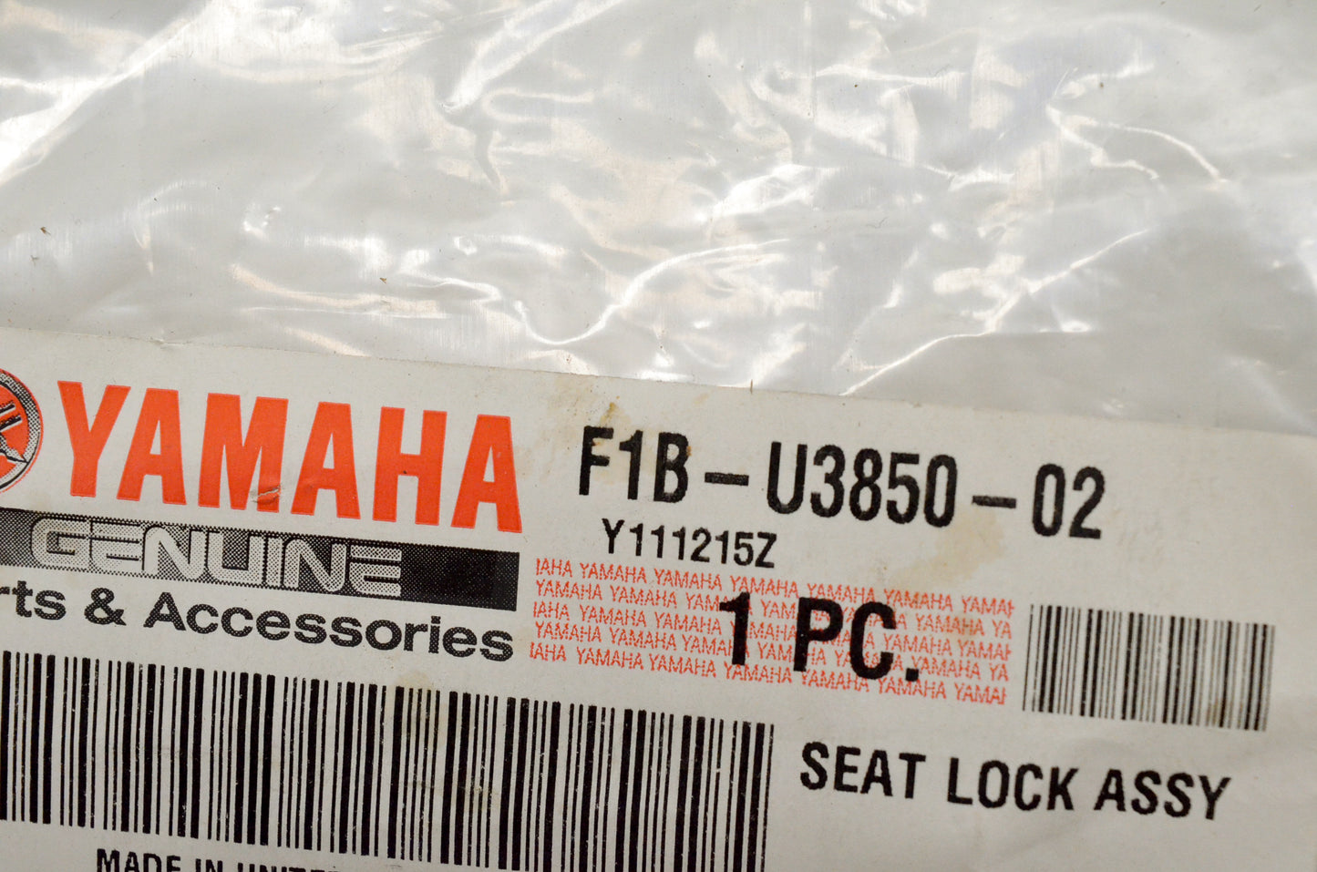 OEM Yamaha F1B-U3850-02-00 Seat Lock Assembly