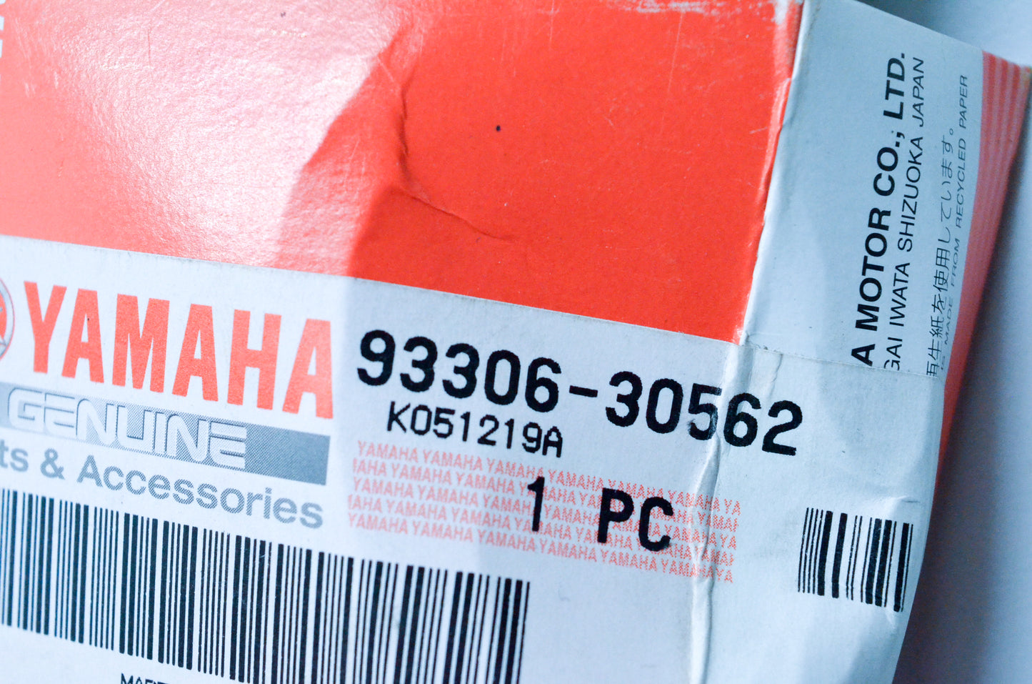 OEM Yamaha 93306-30562-00 Bearing 3BC NOS