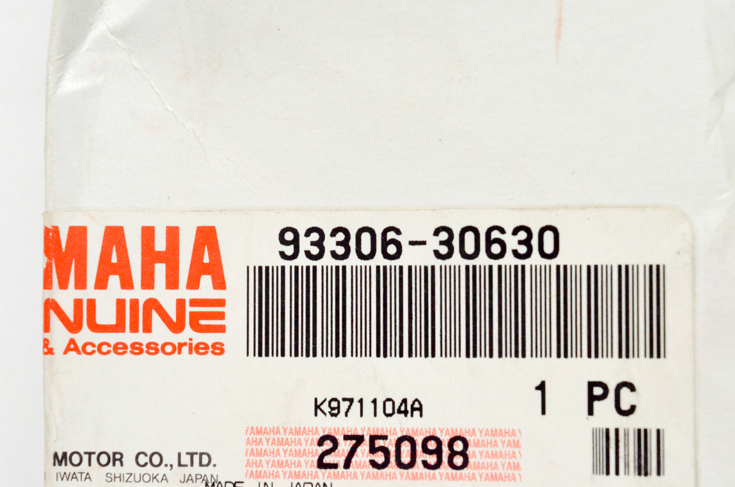 OEM Yamaha 93306-30630-00 Bearing