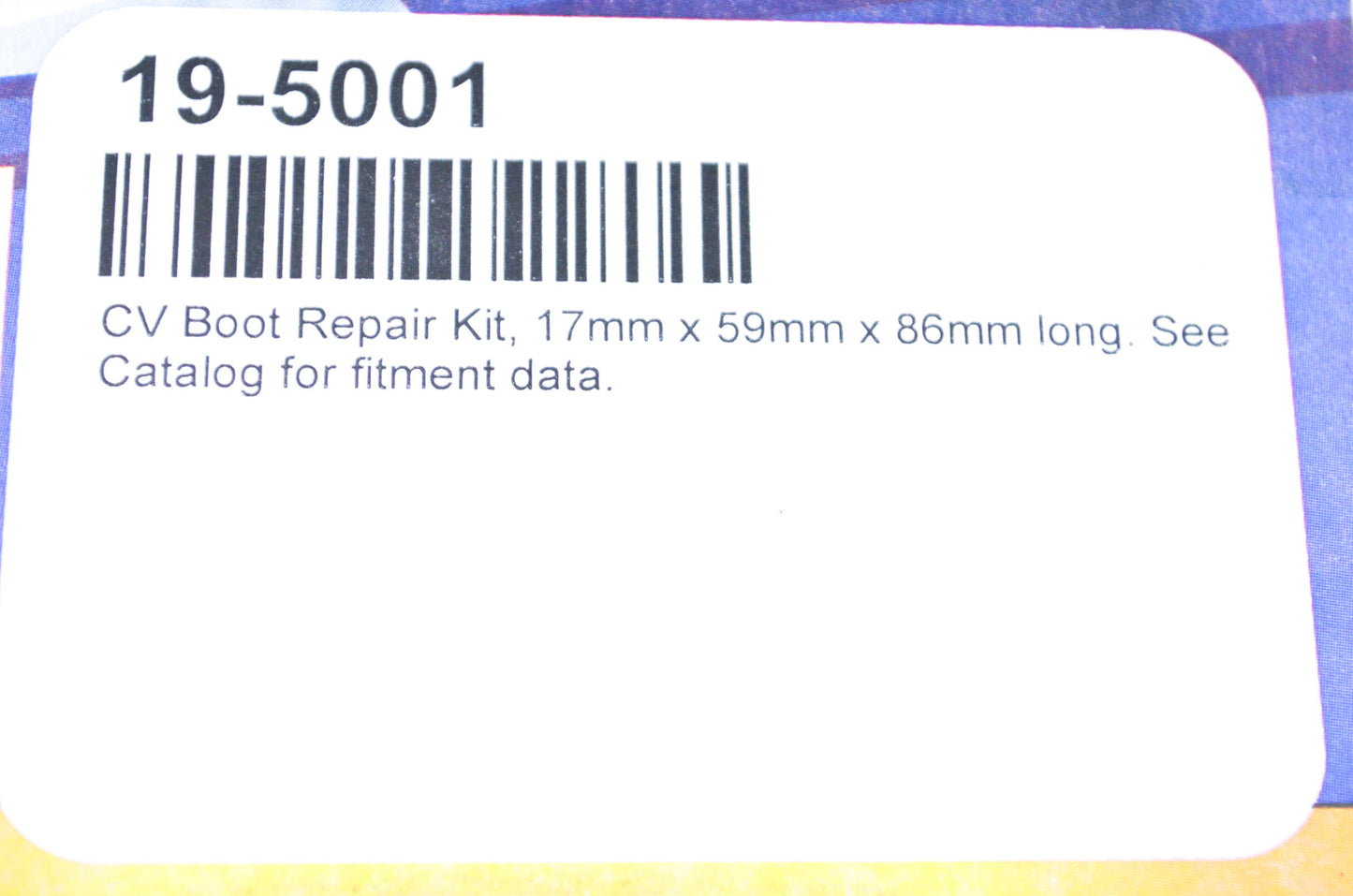 All Balls 19-5001 17x59x86mm CV Boot Repair Kit NOS