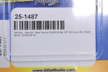 All Balls 25-1487 Suzuki Rear Wheel Bearing Seal Kit NOS
