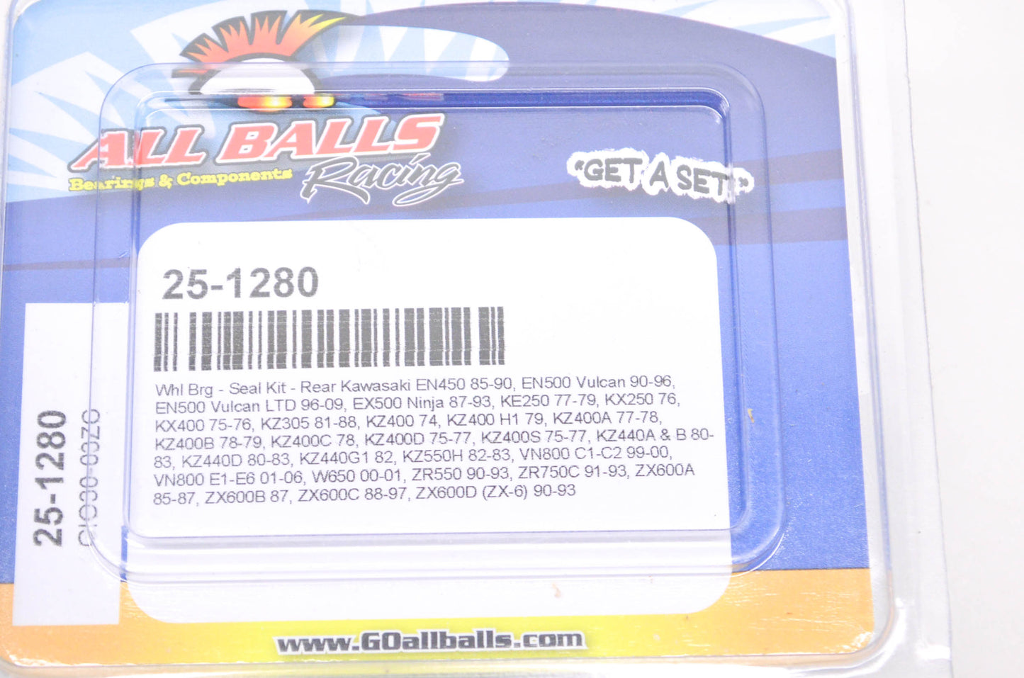 All Balls 25-1280 Kawasaki Rear Wheel Bearing Seal Kit NOS