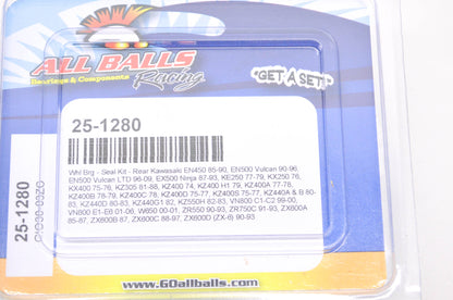 All Balls 25-1280 Kawasaki Rear Wheel Bearing Seal Kit NOS