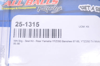 All Balls 25-1315 Yamaha Rear Wheel Bearing Seal Kit NOS
