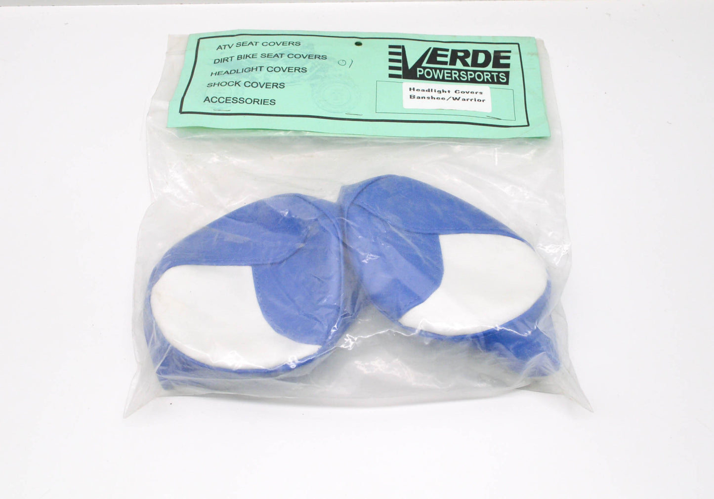 New Verde Powersports Yamaha Banshee/Warrior Blue White Headlight Cover QTY 2 NO