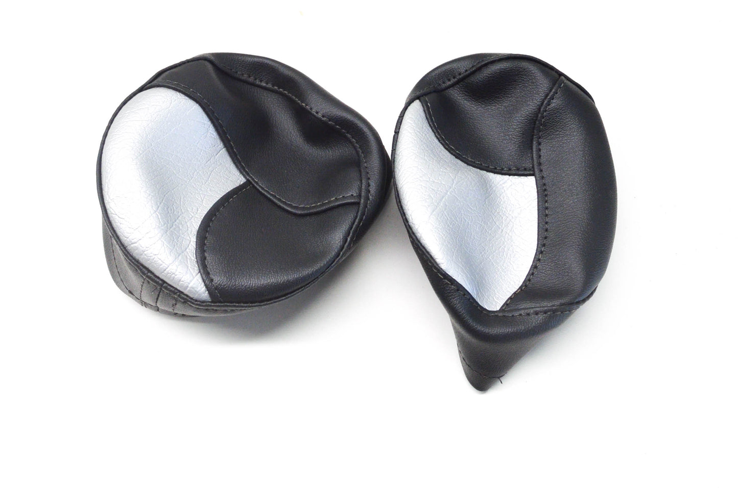 New Verde Powersports Yamaha Banshee/Warrior Black Silver Headlight Cover QTY 2