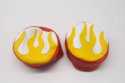 New Verde Powersports Yamaha Banshee/Warrior Flames Headlight Cover QTY 2 NOS