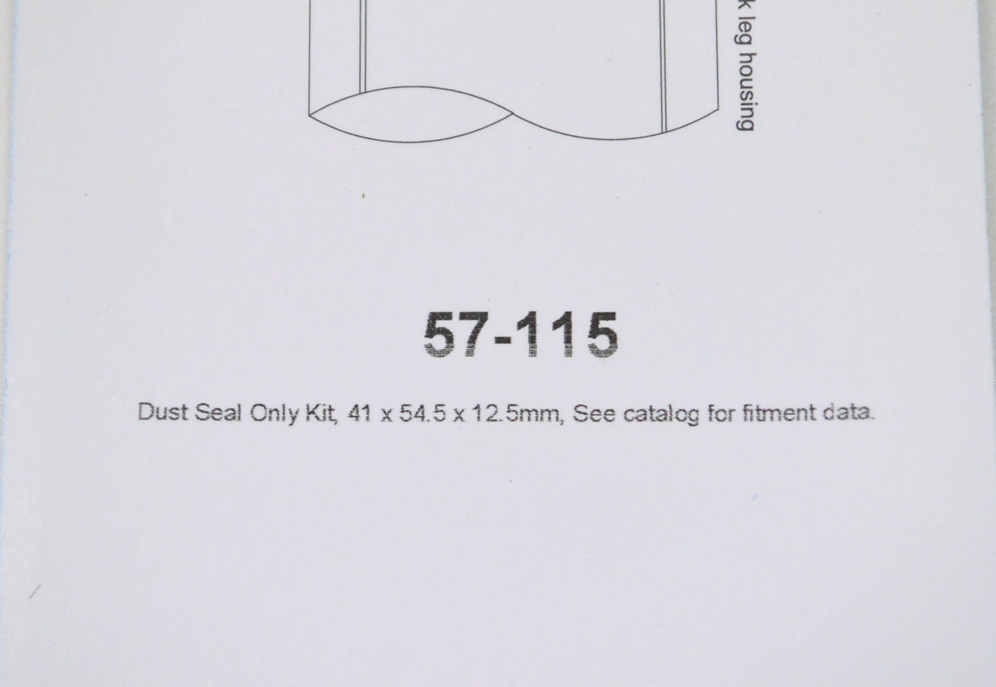 All Balls 57-115 41x54.5x12.5mm Dust Seal Kit NOS