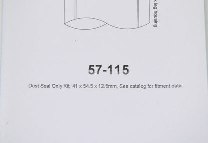 All Balls 57-115 41x54.5x12.5mm Dust Seal Kit NOS