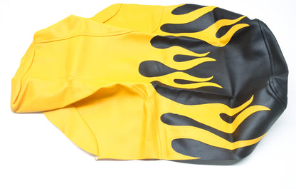New Verde Powersports Honda 300EX Yellow Flame Seat Cover NOS