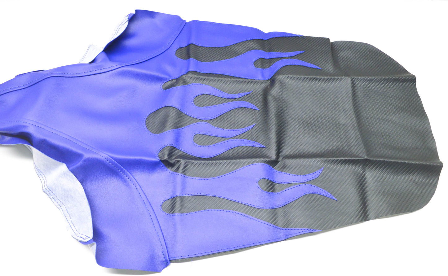 Verde Powersports Yamaha Raptor Blue Flame Seat Cover NOS