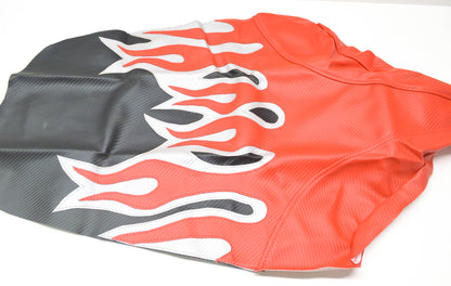 Verde Powersports Yamaha YFZ450 Red Flame Seat Cover NOS