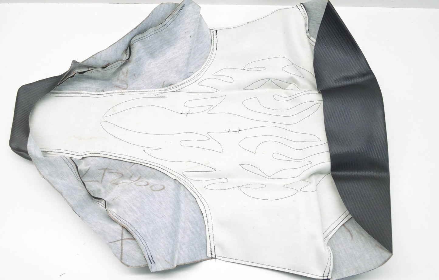 New Verde Powersports Suzuki LTZ400 Silver Flame Seat Cover NOS