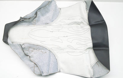 New Verde Powersports Suzuki LTZ400 Silver Flame Seat Cover NOS