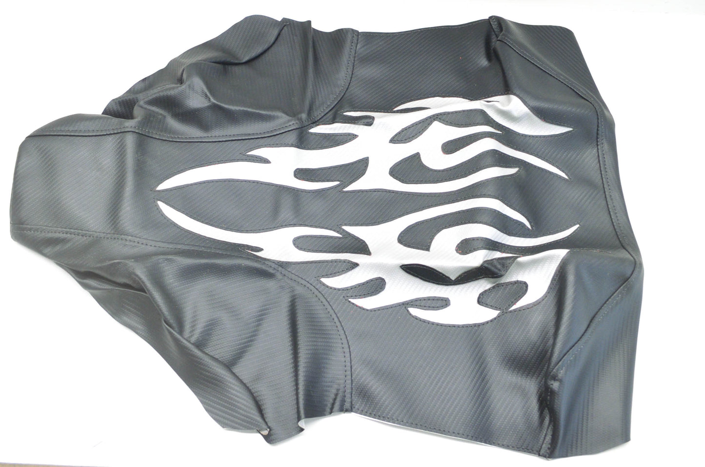 New Verde Powersports Suzuki LTZ400 Silver Flame Seat Cover NOS
