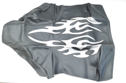 New Verde Powersports Suzuki LTZ400 Silver Flame Seat Cover NOS
