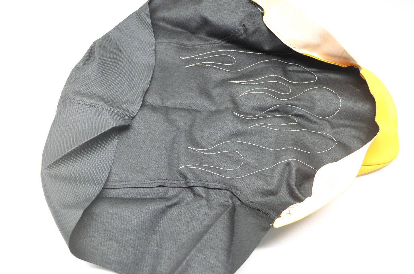Verde Powersports Honda 450ES Yellow Flame Seat Cover NOS