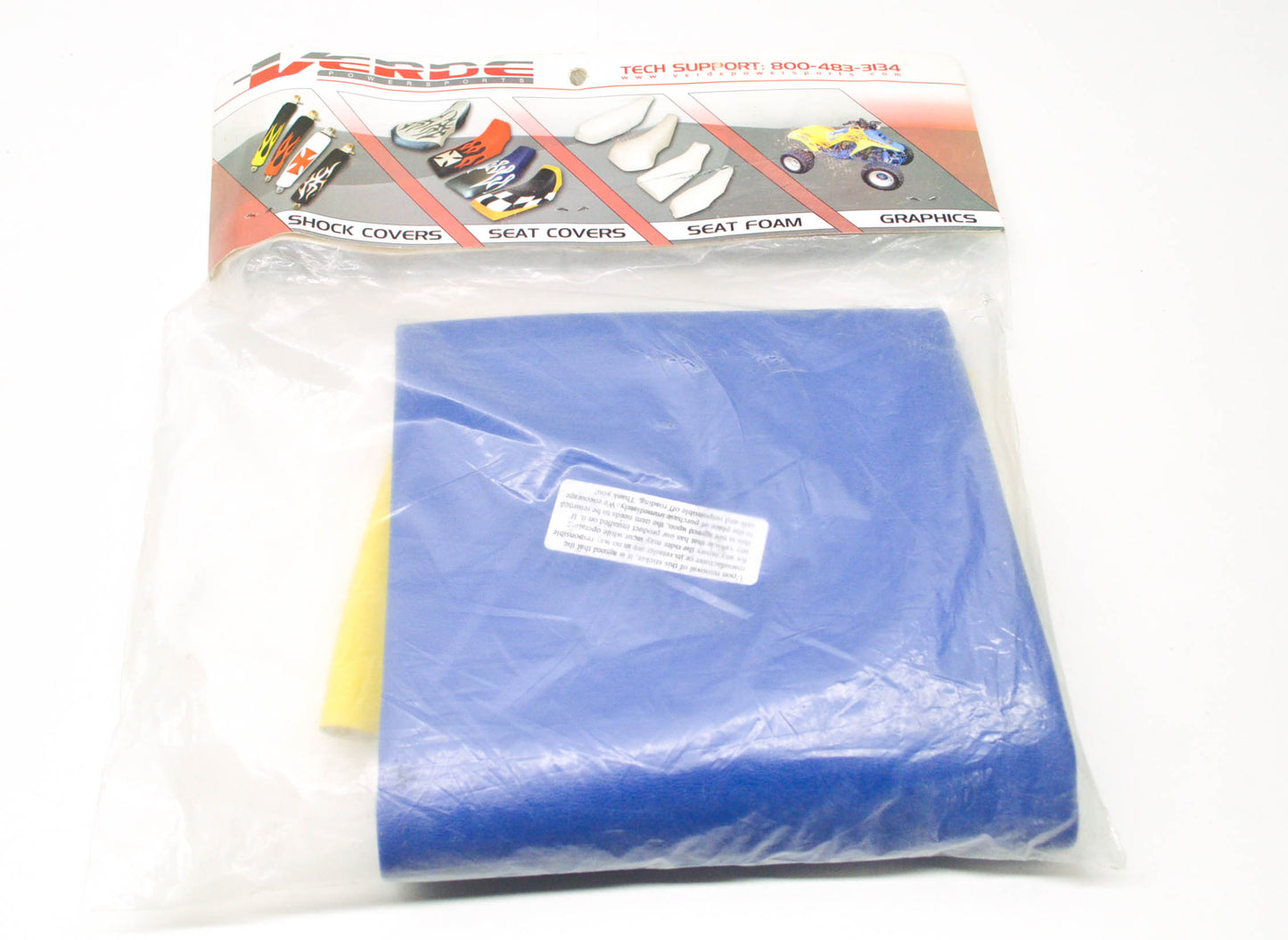 Verde Powersports Suzuki LT230 Blue/Yellow Seat Cover NOS