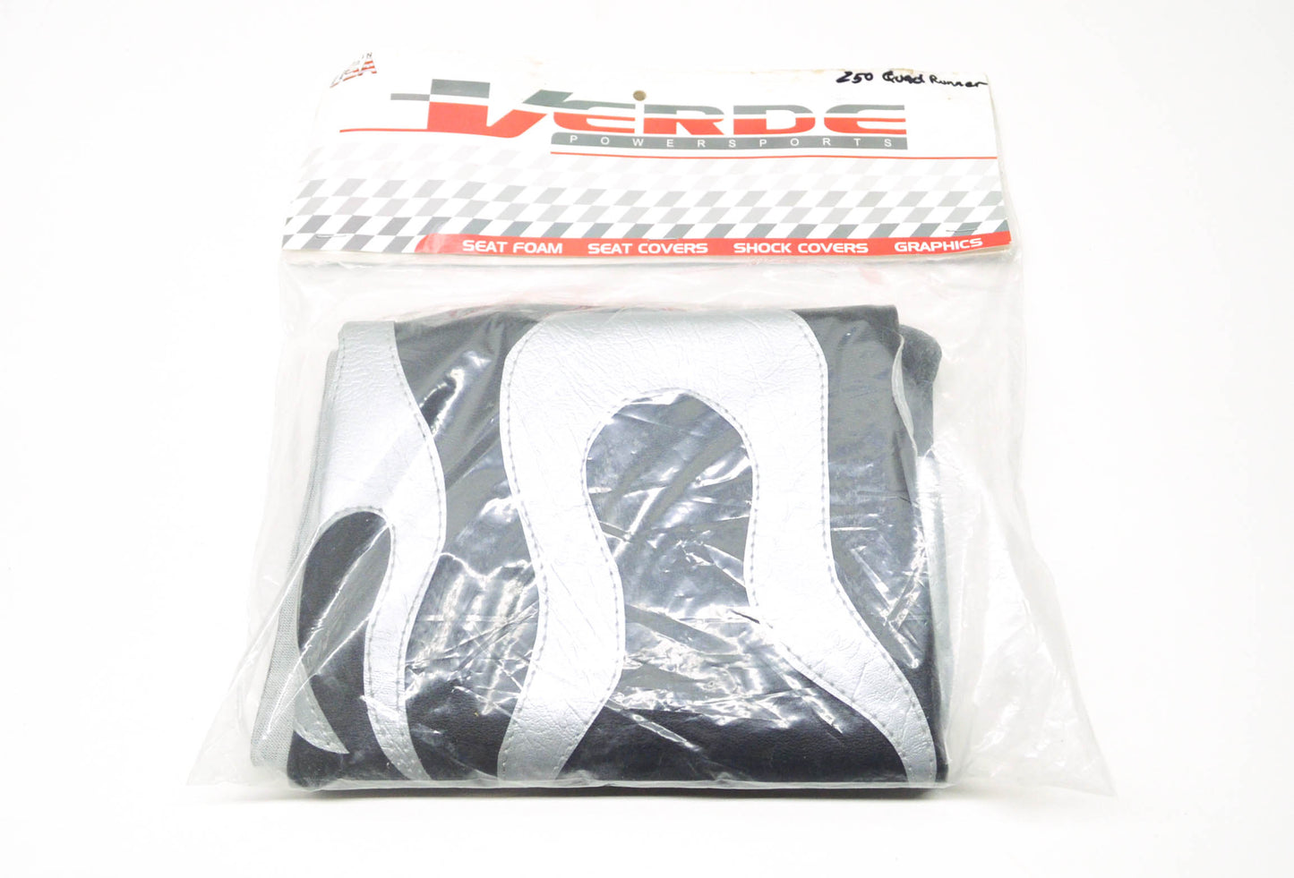 Verde Powersports Suzuki Quad Runner 250 Silver Flame Seat Cover NOS