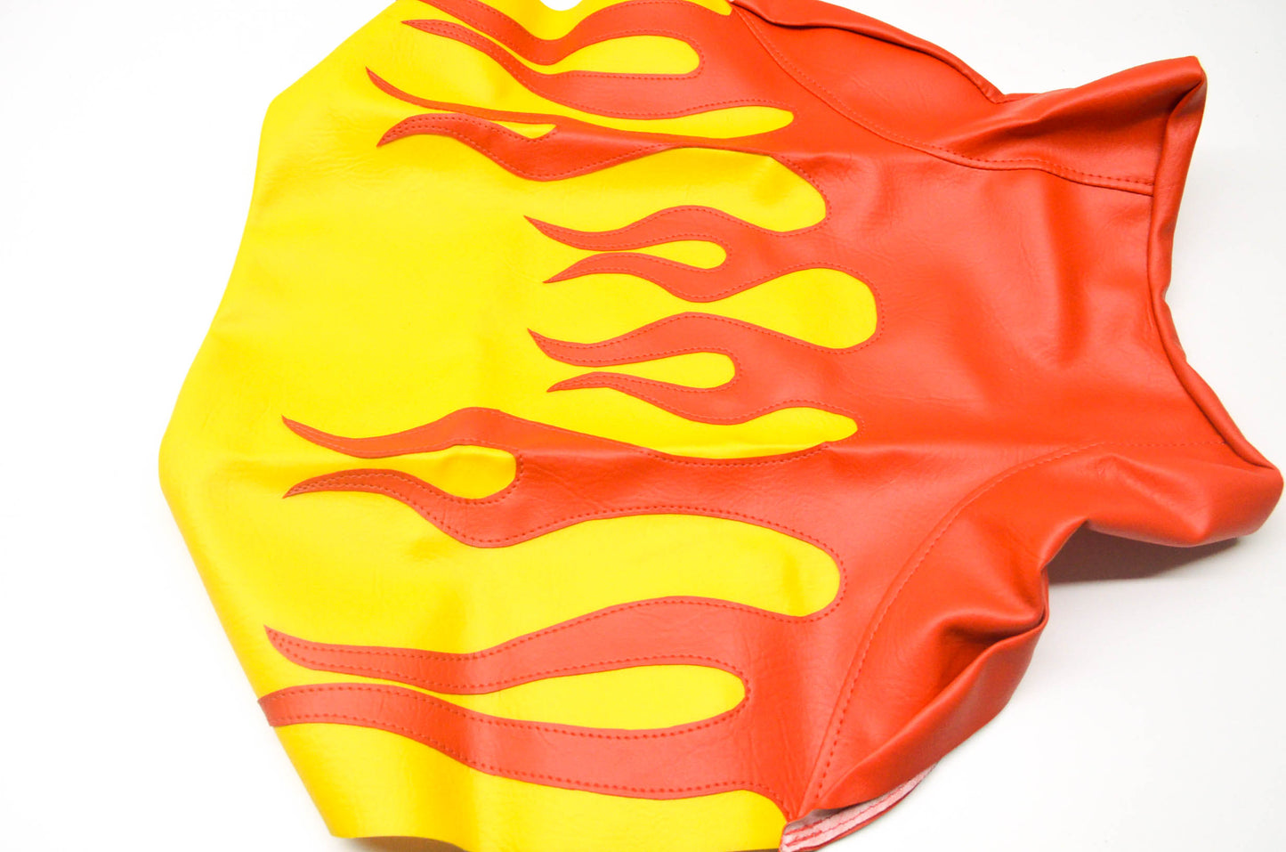 Verde Powersports 1999 Honda Recon Yellow Red Flame Seat Cover NOS